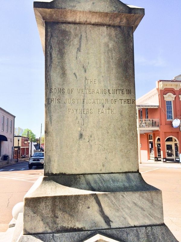 Lafayette County Confederate Monument (Rear) image. Click for full size.