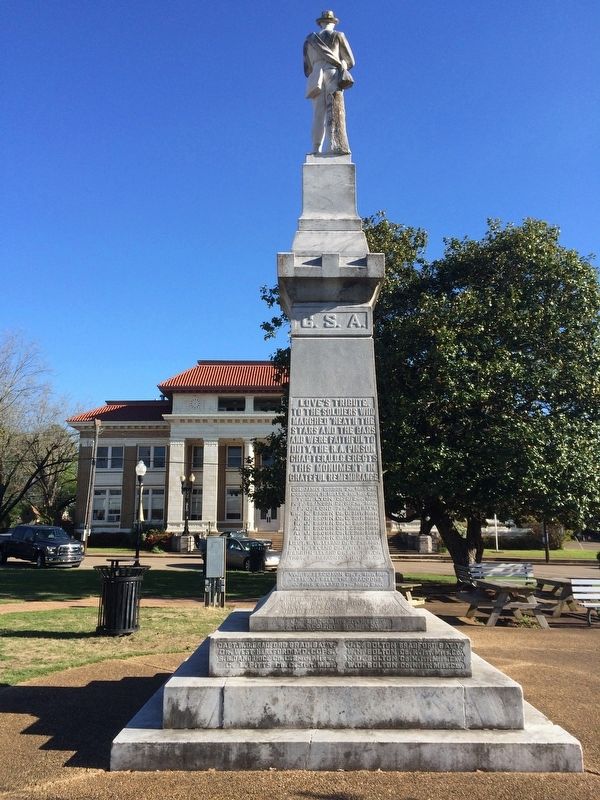 Pontotoc County Confederate Monument image. Click for full size.