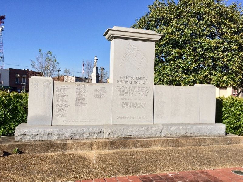 Pontotoc County Memorial Monument. Click for full size. Pontotoc County Memorial Monument image. Click for full size.