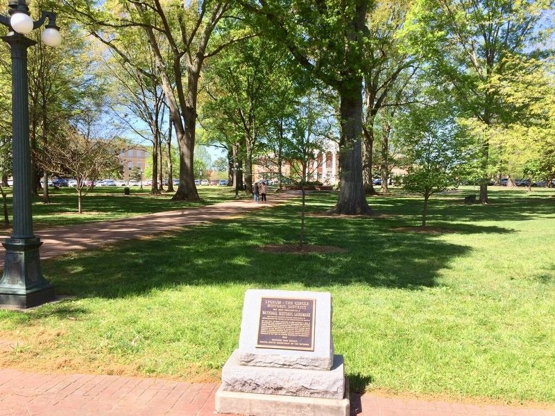 View of the University Circle and the Lyceum in far background. image. Click for full size.