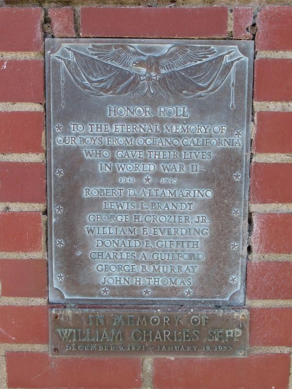 Oceano Honor Roll. Click for full size. Oceano Honor Roll image. Click for full size.