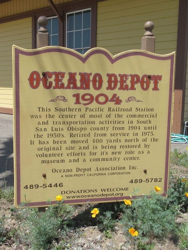 Oceano Depot Marker image. Click for full size.