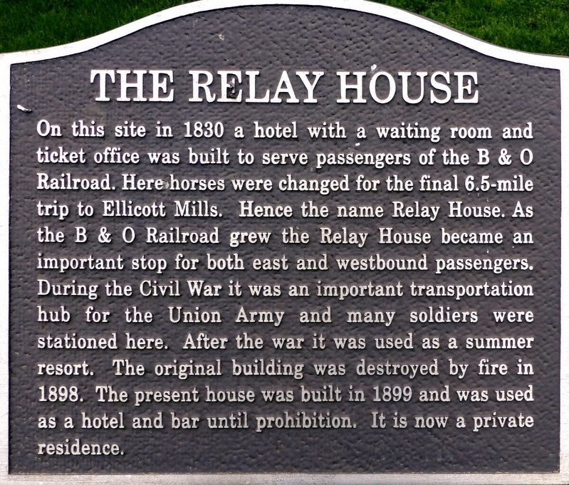 The Relay House Marker image. Click for full size.