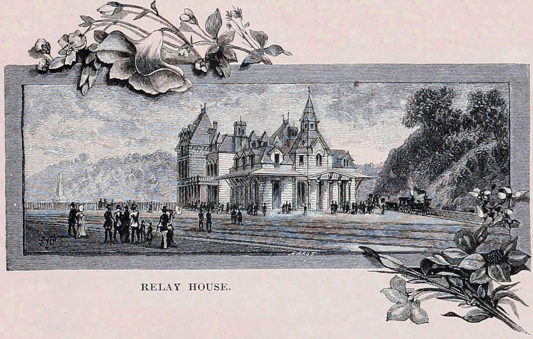 Relay House, 1882 image. Click for full size.