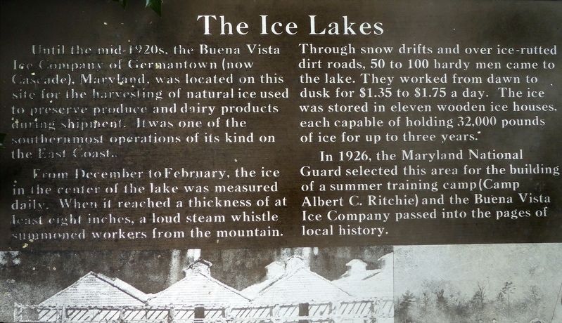 The Ice Lakes Marker. Click for full size. The Ice Lakes Marker image. Click for full size.