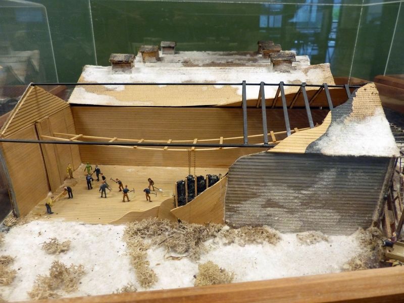 The Ice Harvest Lake Royer<br>Diorama at Fort Ritchie Community Center image. Click for full size.