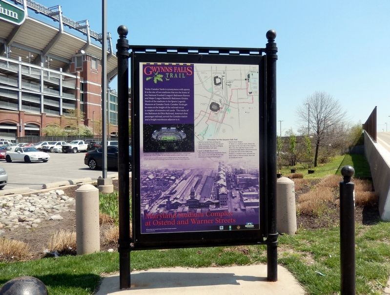 Maryland Stadium Complex at Ostend and Warner Streets Marker image. Click for full size.