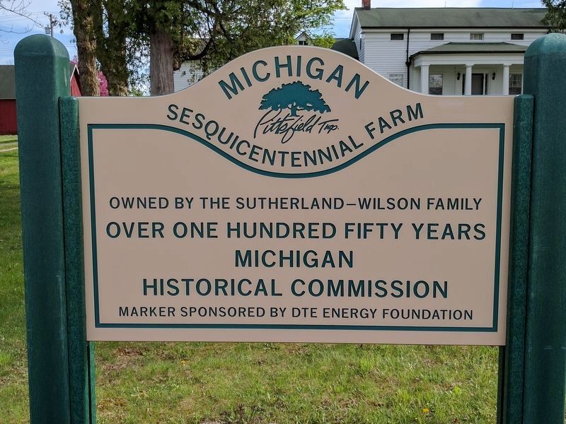 Michigan Sesquicentennial Farm Marker image. Click for full size.