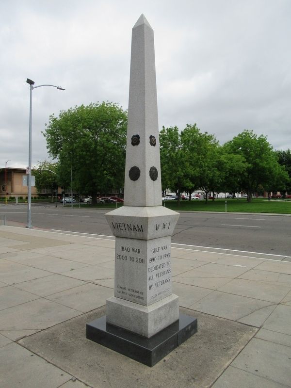 Stockton Veterans Monument Marker image. Click for full size.