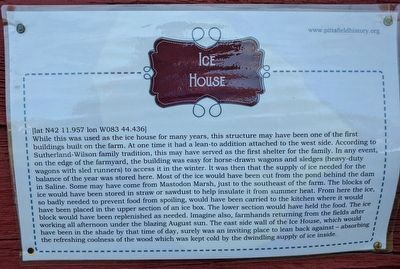 Ice House Marker. Click for full size. Ice House Marker image. Click for full size.