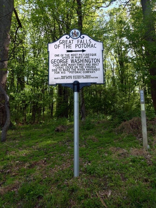 Great Falls of the Potomac Marker. Click for full size. Great Falls of the Potomac Marker image. Click for full size.