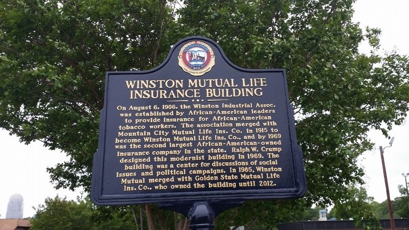Winston Mutual Life Insurance Building Marker image. Click for full size.
