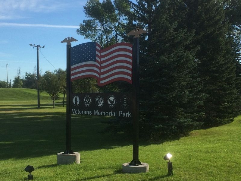 Veterans Memorial Park Sign. Click for full size. Veterans Memorial Park Sign image. Click for full size.