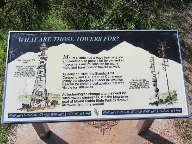 What Are Those Towers For? Marker. Click for full size. What Are Those Towers For? Marker image. Click for full size.