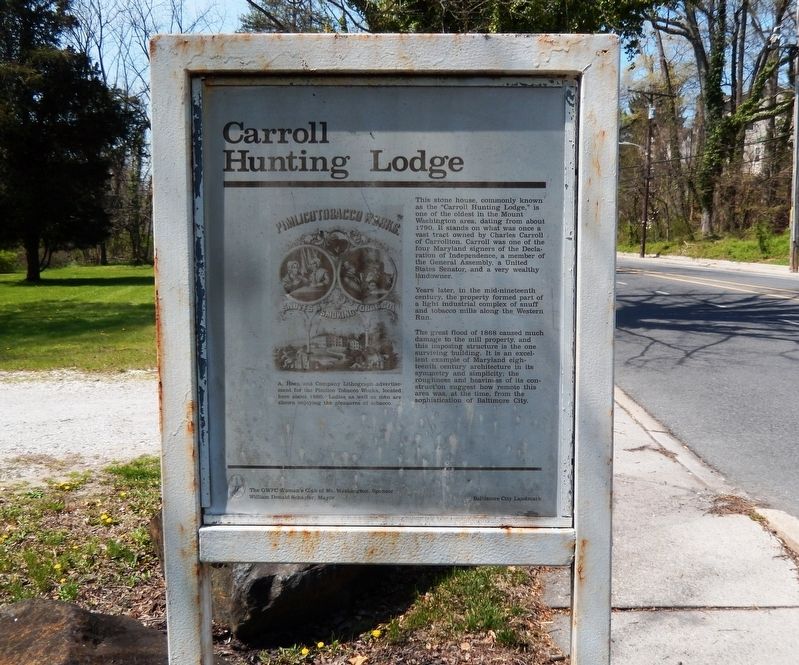 Carroll Hunting Lodge Marker image. Click for full size.