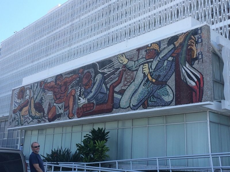 "The Mexican Revolution" mural mentioned in the marker text.. Click for full size. "The Mexican Revolution" mural mentioned in the marker text. image. Click for full size.