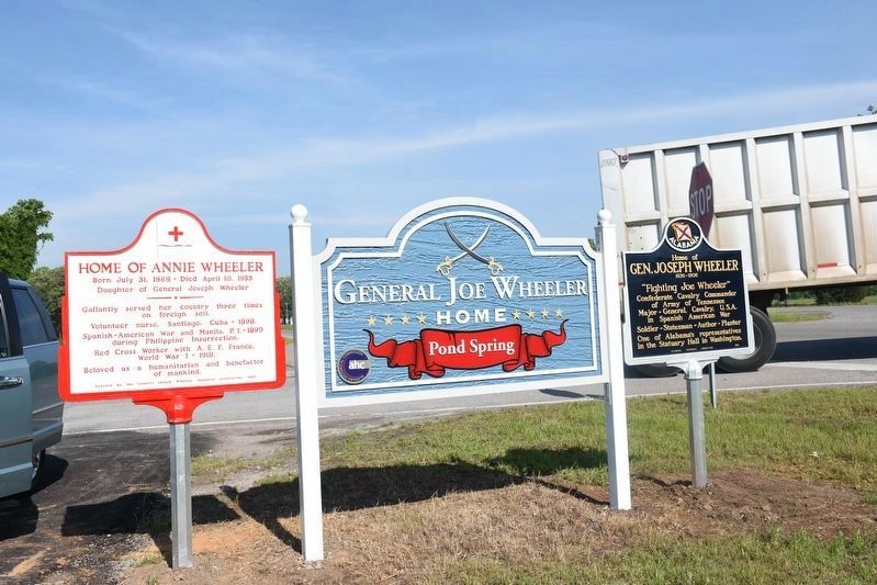 New Historic Markers for Home of Joe & Annie Wheeler image. Click for full size.