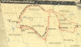 Photo: Trail of Tears Map