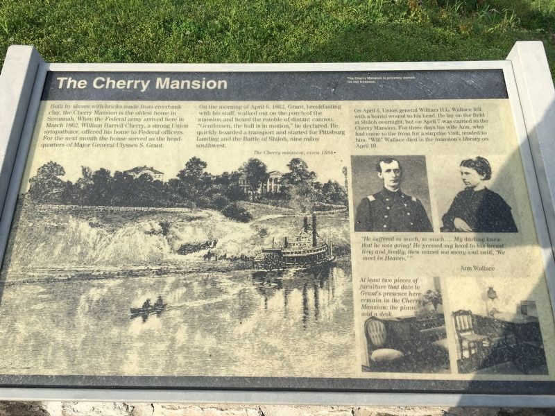 The Cherry Mansion Marker image. Click for full size.
