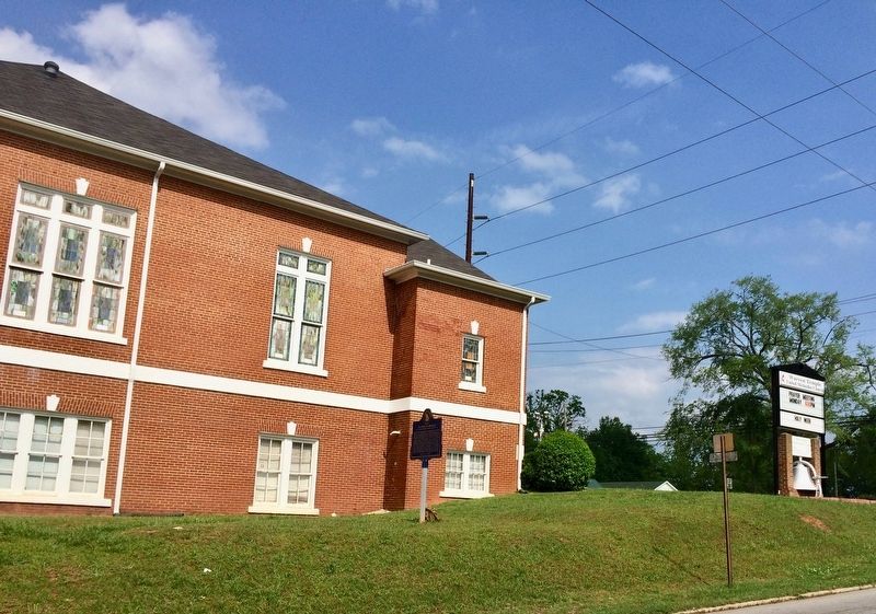 East side of Warren Temple United Methodist Church on Union Street. image. Click for full size.