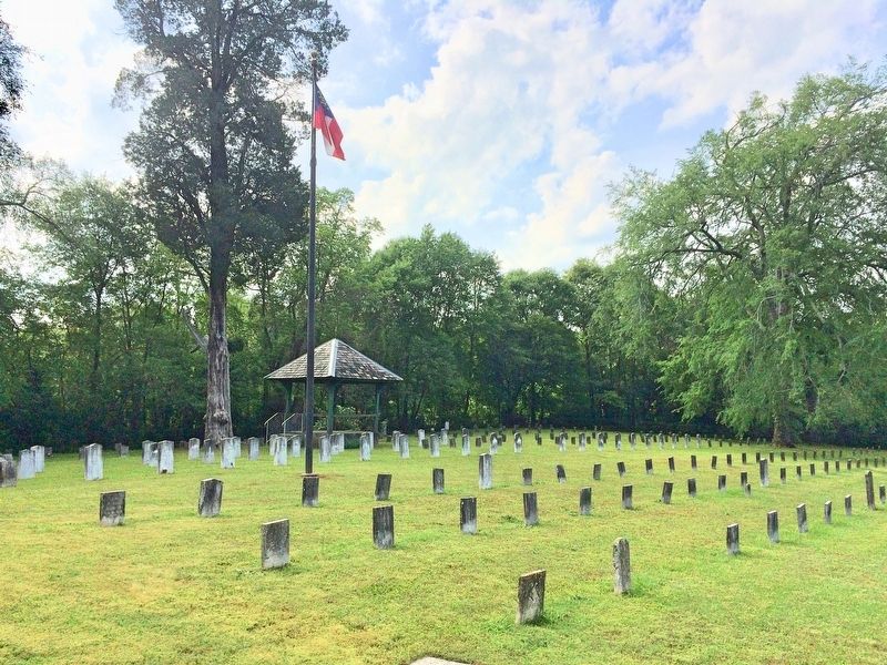 Confederate Cemetery with about 300 graves. image. Click for full size.