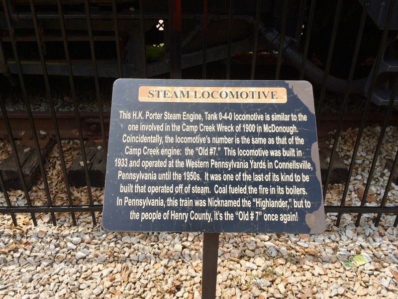 Steam Locomotive Marker image. Click for full size.