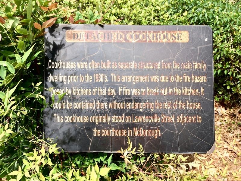 Detached Cookhouse Marker image. Click for full size.