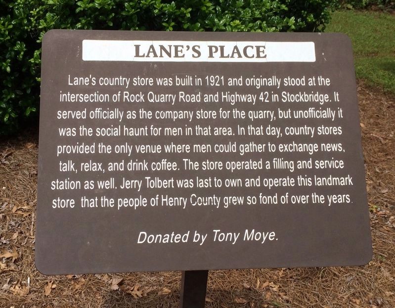 Lane's Place Marker. Click for full size. Lane's Place Marker image. Click for full size.