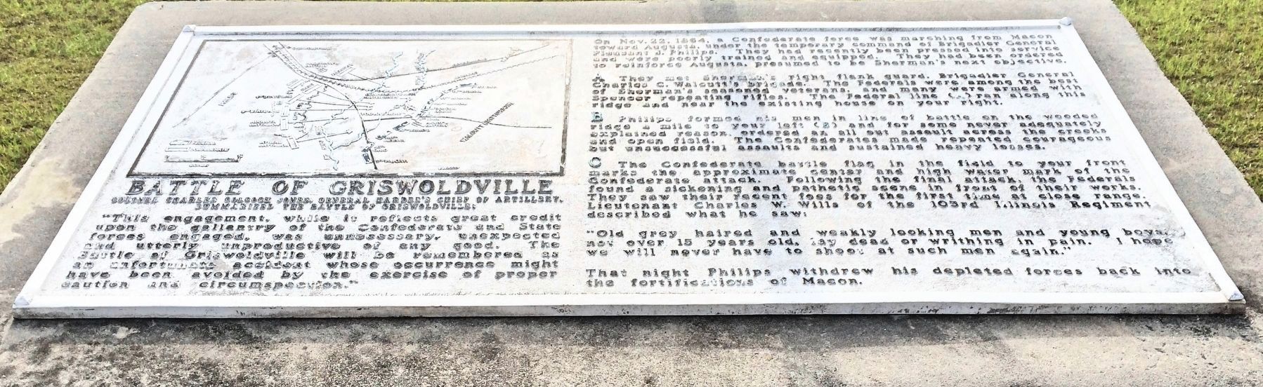 Battle of Griswoldville Marker. Click for full size. Battle of Griswoldville Marker image. Click for full size.