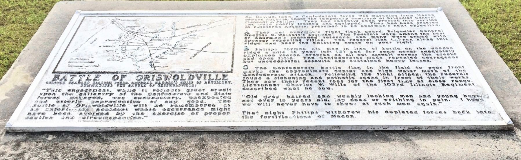 Battle of Griswoldville Marker image. Click for full size.