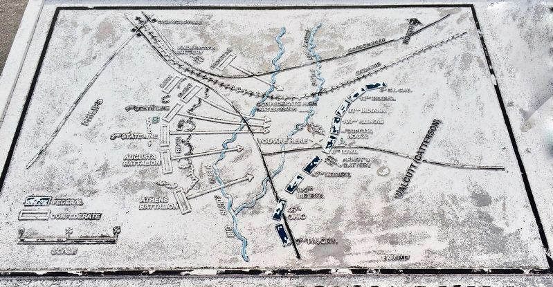 Map of the Battle of Griswoldville (from marker). image. Click for full size.