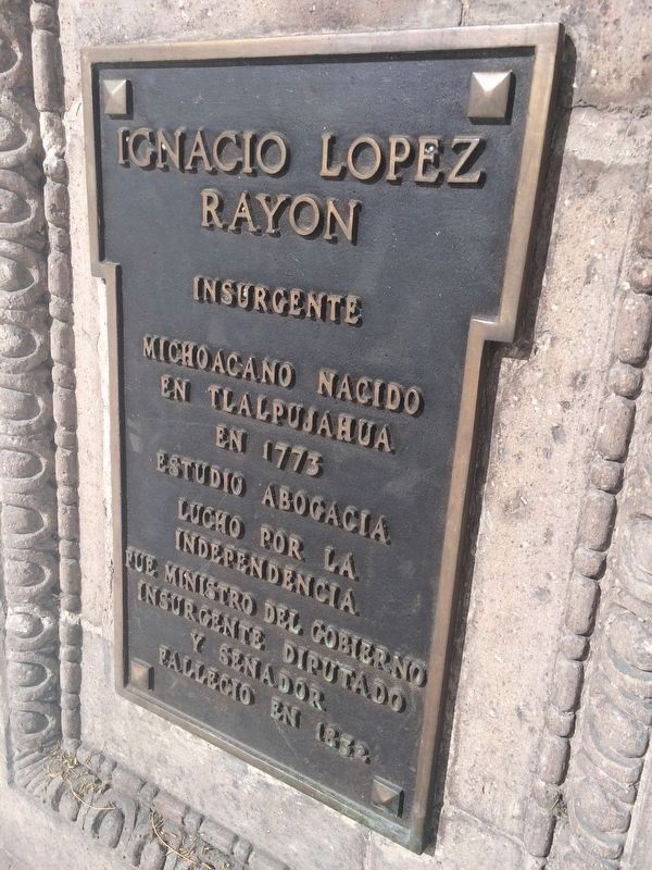 General Ignacio Lpez Rayn reverse marker image. Click for full size.