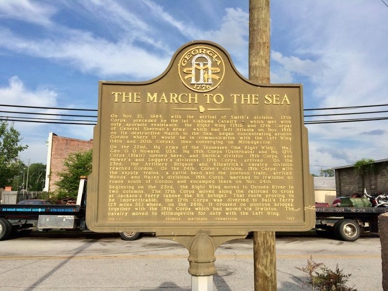 The March to the Sea Marker image. Click for full size.