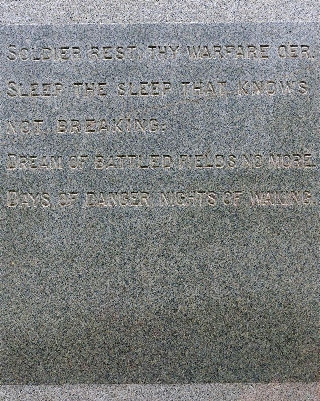 Soldier Rest thy Warfare Oer. Click for full size. Soldier Rest thy Warfare Oer image. Click for full size.