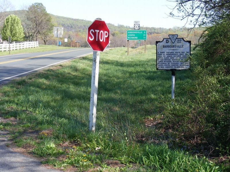 Barboursville Marker. Click for full size. Barboursville Marker image. Click for full size.