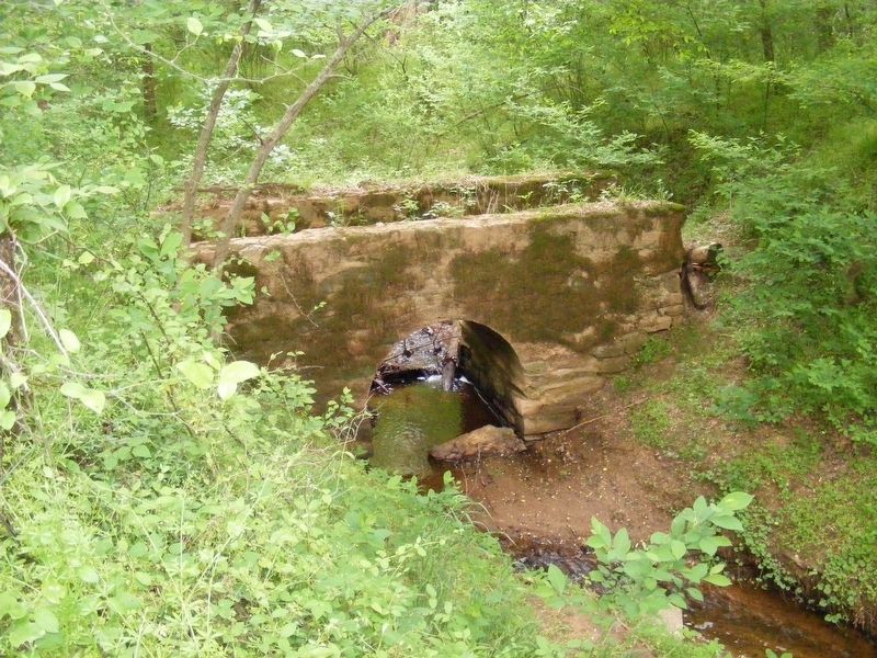 Stone pedestrian bridge below Spotswood's Spring.. Click for full size. Stone pedestrian bridge below Spotswood's Spring. image. Click for full size.