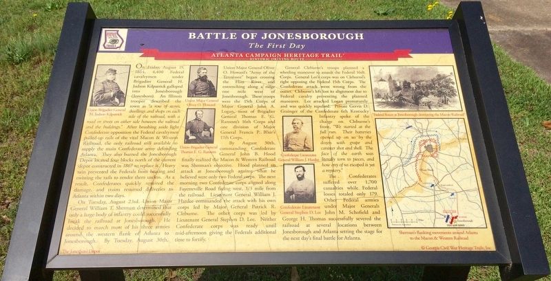 Battle of Jonesborough Marker image. Click for full size.