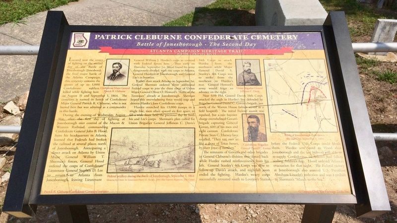 Patrick Cleburne Confederate Cemetery Marker image. Click for full size.
