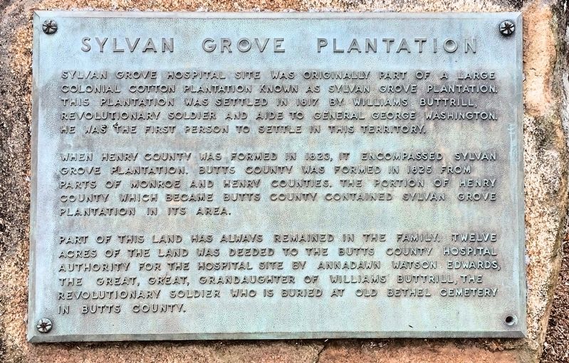 Sylvan Grove Plantation Marker image. Click for full size.
