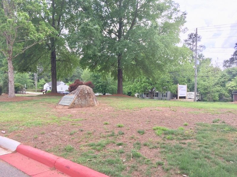 Sylvan Grove Plantation Marker looking towards McDonough Road. image. Click for full size.
