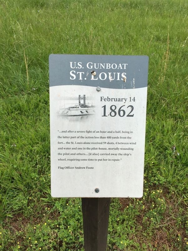 U.S. Gunboat St. Louis Marker image. Click for full size.
