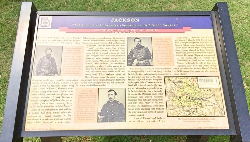 Jackson "March to the Sea" Marker image. Click for full size.