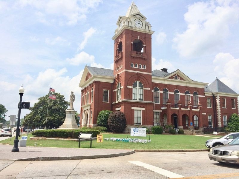 Jackson Marker at the Butts County Courthouse. image. Click for full size.