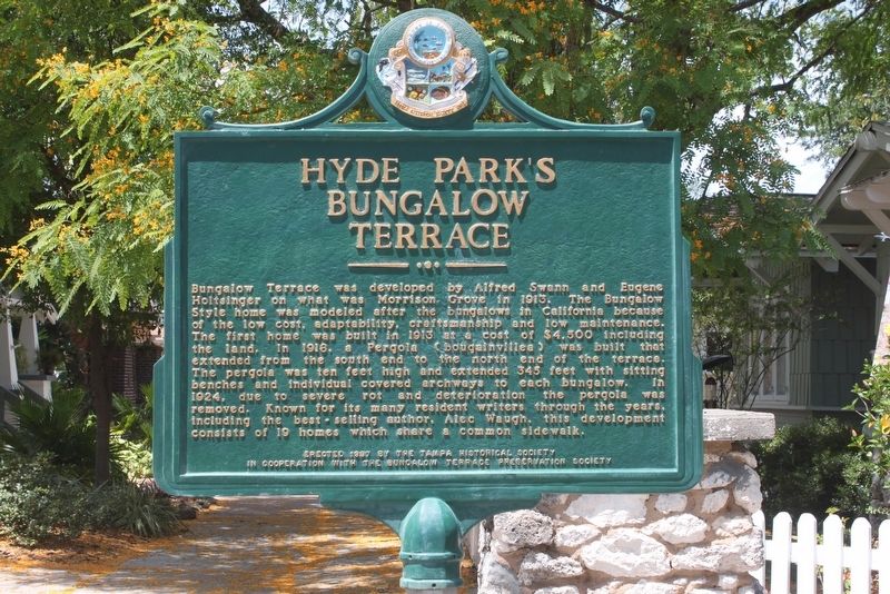 Hyde Park's Bungalow Terrace Marker image. Click for full size.