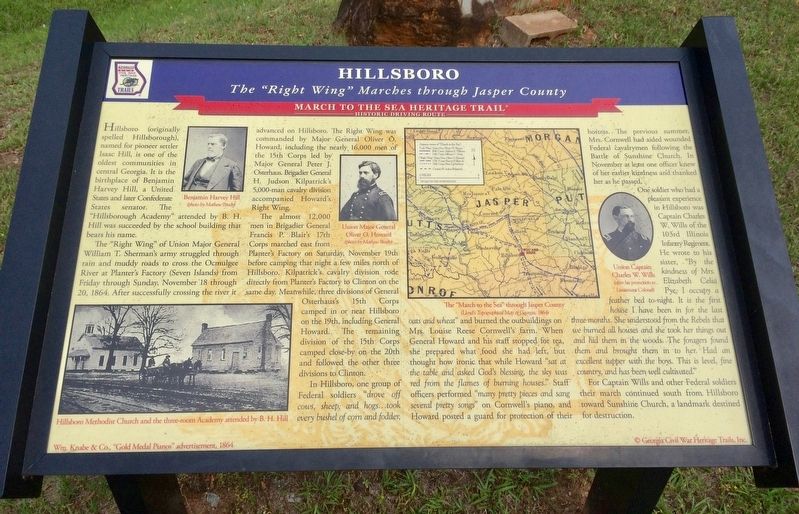 Hillsboro Marker. Click for full size. Hillsboro Marker image. Click for full size.