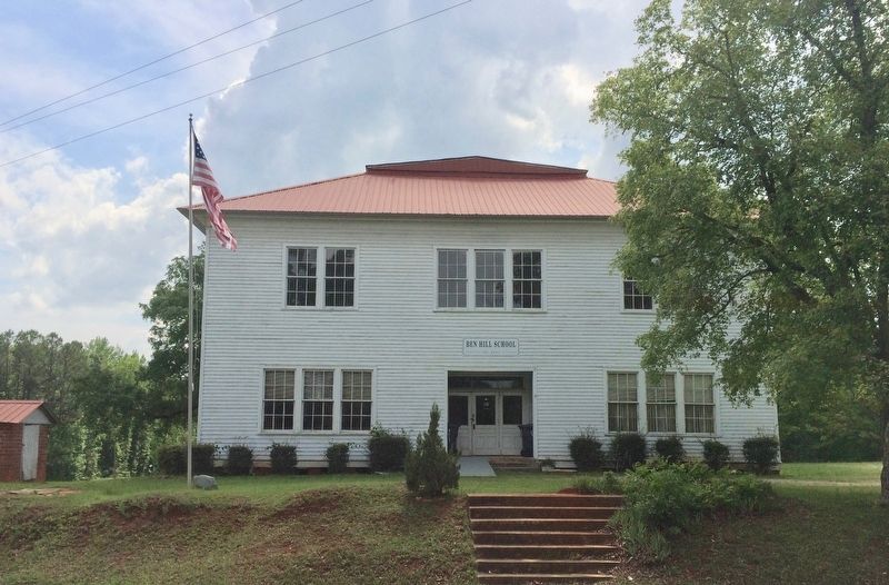 View of Ben Hill School next to marker.. Click for full size. View of Ben Hill School next to marker. image. Click for full size.
