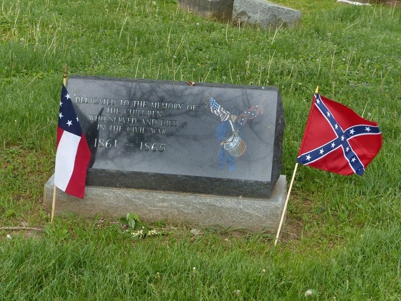 Civil War Children's Memorial Marker. Click for full size. Civil War Children's Memorial Marker image. Click for full size.