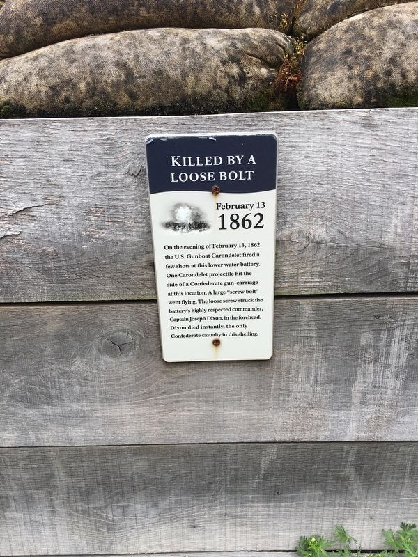 Killed By a Loose Bolt Marker image. Click for full size.