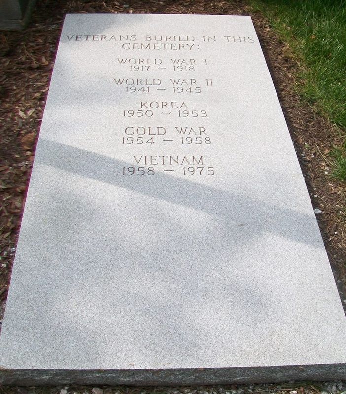 Veterans Memorial Marker. Click for full size. Veterans Memorial Marker image. Click for full size.
