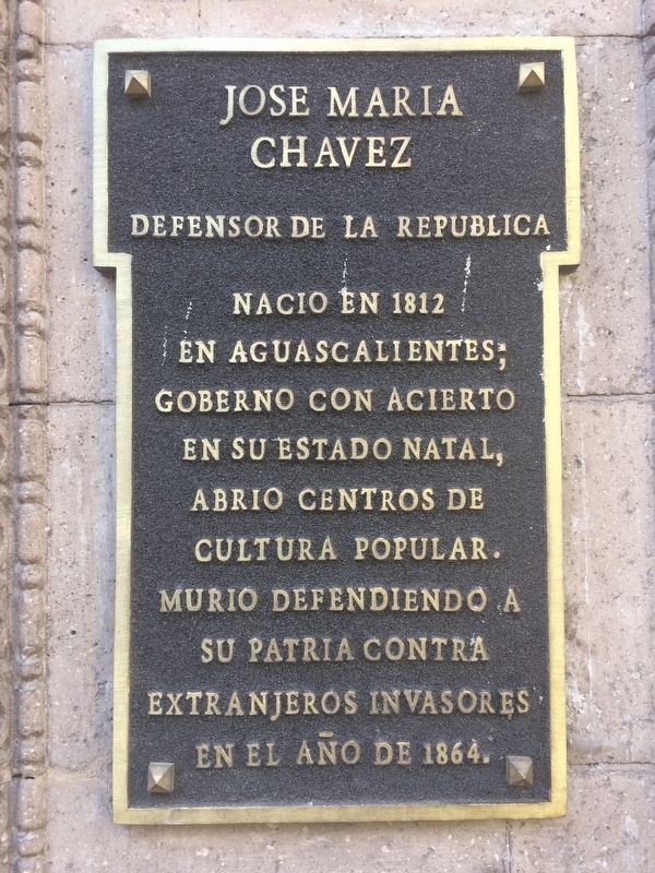 José María Chávez Marker image. Click for full size.